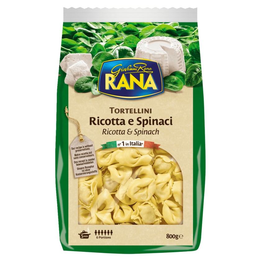 Rana Tortellini Ricotta e Spinaci 800g